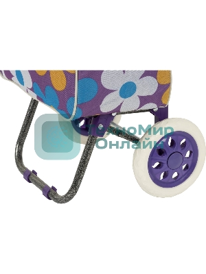 (Распродажа) Тележка с сумкой Рыжий кот A204 Васильки, до 30 кг (093540)