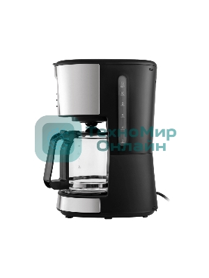 Кофеварка капельная Maunfeld MF-722S серебристый/черный, исп. кофе - молотый, 1.5 л, 900 Вт.