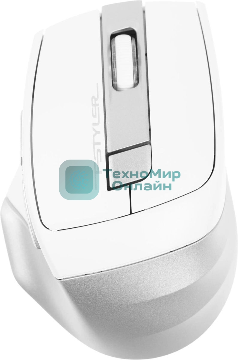 Мышь беспроводная A4Tech Fstyler FB35 белый/серый, 2000 dpi, радиоканал, Bluetooth, USB, кнопки - 6