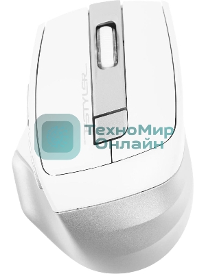 Мышь беспроводная A4Tech Fstyler FB35 белый/серый, 2000 dpi, радиоканал, Bluetooth, USB, кнопки - 6