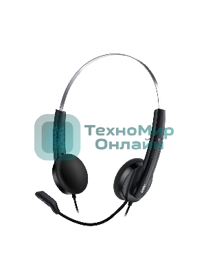 Гарнитура Genius HS-220U черный, проводная