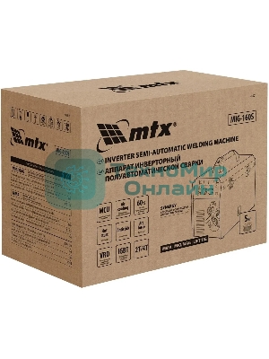 Аппарат инвертор. полуавтомат. cварки MTX MIG-160S, 160A, ПВ 60%, катушка 5 кг