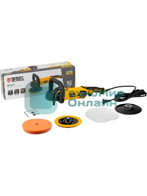 Машина полировальная Denzel CP-180, 1400 Вт, 180 мм, 0-3000 об/мин