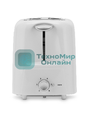 Тостер Maxwell MW-1504 W, белый 750 Вт,пластиковый корпус.