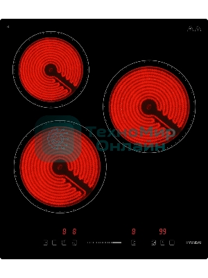Варочная поверхность Hyundai HHE 4554 BG, черный