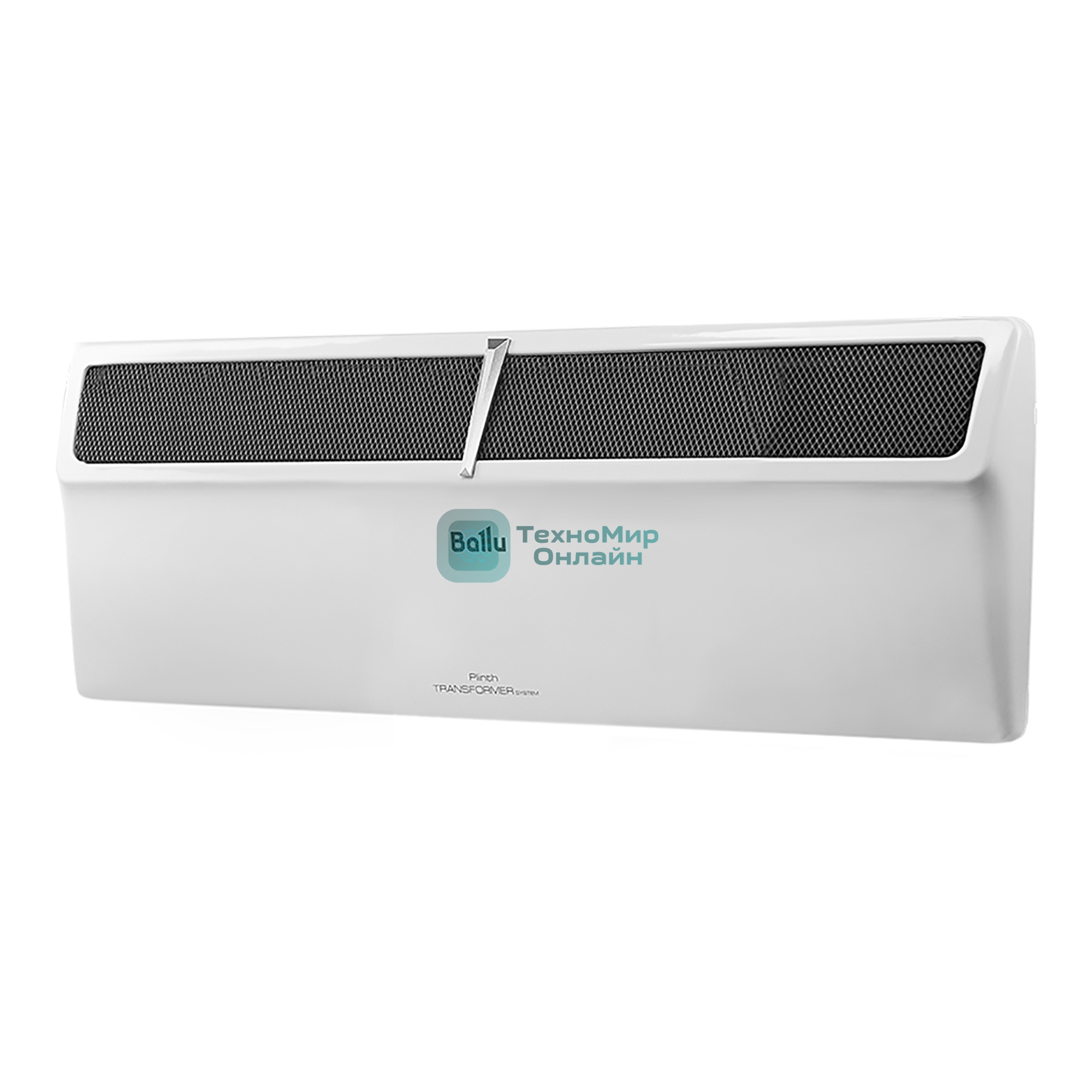 Комплект Ballu Plinth Transformer BEC/PL-1000-4E с блоком управления, белый, 1000 Вт, 15 м2, дисплей, термостат