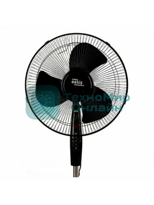 Вентилятор Oasis VF-50PB чёрный, напольный, 50 Вт, 3 скорости, 36 см