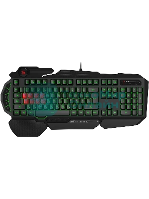 Клавиатура A4Tech Bloody B318 черный USB Multimedia Gamer LED (подставка для запястий)