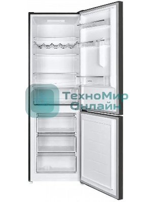 Холодильник Maunfeld MFF185SFSB черный мат. двухкамерный 211/104л морозилка снизу