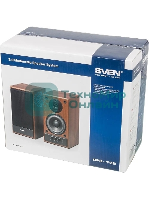 Акустическая система SVEN SPS-702 2.0 черный 40Вт