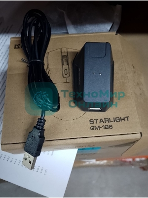 (Поврежденный товар) Мышь игровая беспроводная DEFENDER Starlight GM-186 черный (7кн,1600dpi,2.4G+BT,RGB) (52186_(Поврежденный товар) 005090)