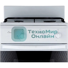 Плита газовая Flama CG 3202 W/B белый, конфорок 2 шт, духовка 30 л, 50 см x 85 см x 38 см