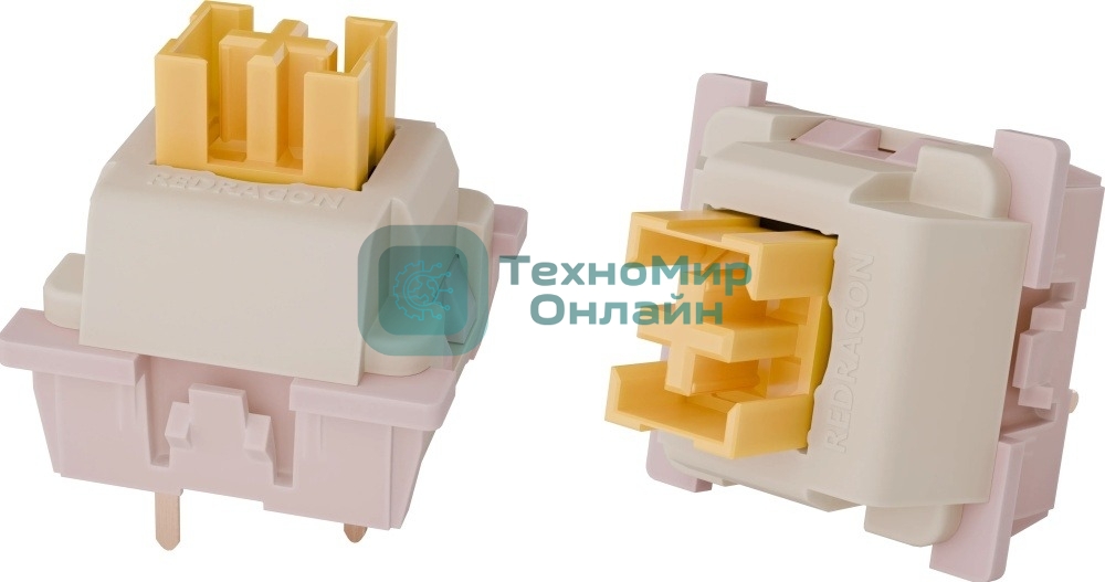 Переключатели Redragon Bullet QL бежевый/персиковый,24 шт.