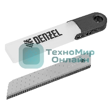 Лезвия Denzel 18 мм, сталь SK5 - 0,5 мм, многосегментные, 10 шт.