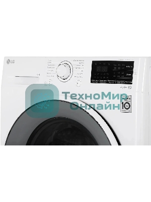Стиральная машина LG F2J6TN0W 8кг, отжим: 1200об/мин, класс стирки: A, класс отжима: B, дисплей, защита от детей, белый