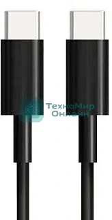 Кабель Bion USB Type-C - Type-C (CM/CM), 100W, USB 3.1 Gen2, 4K@60Hz, 10 Гбит/с, 3 м, тканевая оплетка, черный BXP-CCP-USBC3.1-CMCM-030M-B