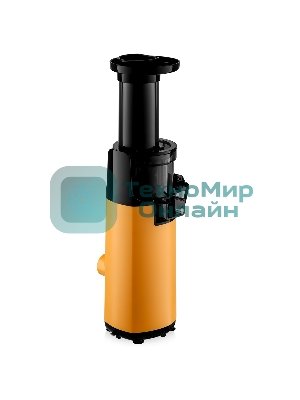 Соковыжималка BRAYER 1706BR-YE жёлтый, шнековая вертикальная, 130 Вт, 600 мл, электронное, реверс