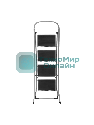 Стремянка стальная Сибртех, 4 широкие ступени 20х30 см с полимерным покрытием