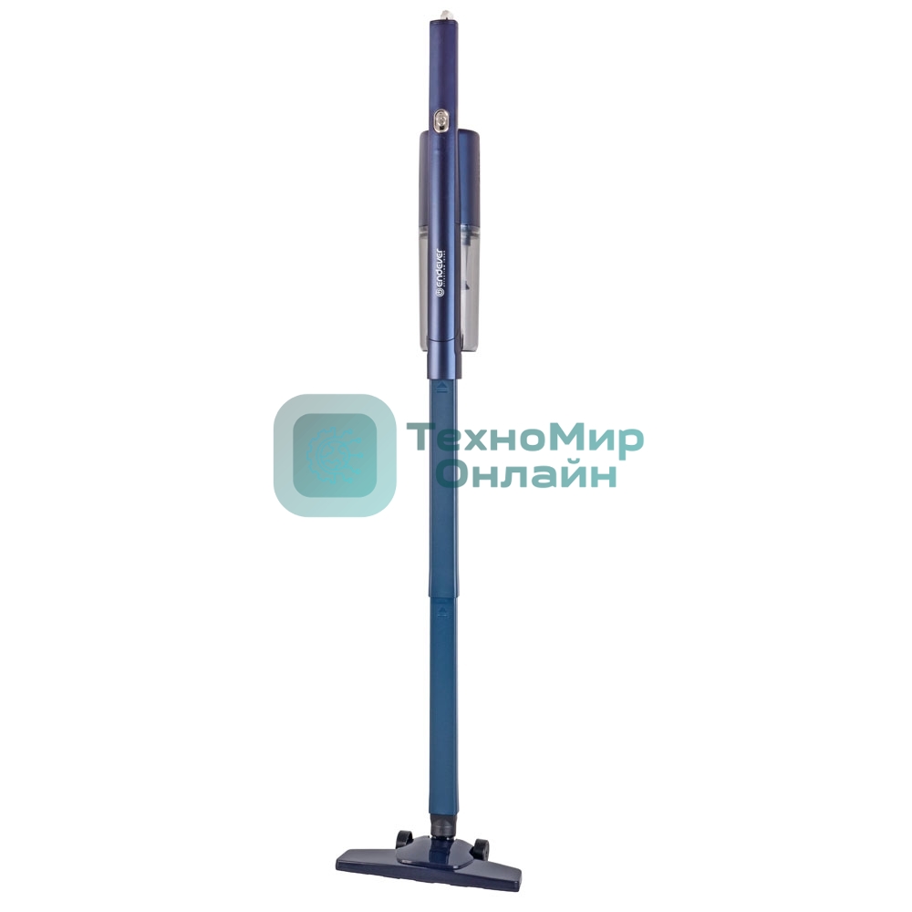Пылесос вертикальный Endever SkyClean VC-298 темно-синий, питание от сети, 450 Вт, уборка сухая, пылесборник 0.5 л