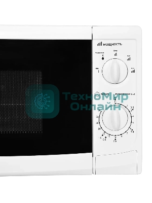 Микроволновая печь Starwind SWM5620 белый, 20 л, 700 Вт, переключатели - поворотный механизм