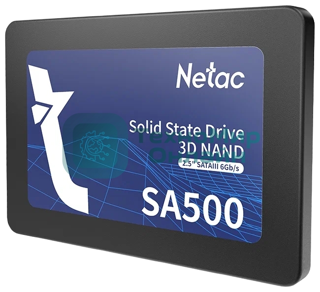 Накопитель SSD Netac SA500, 256Gb, SATA III, 2.5