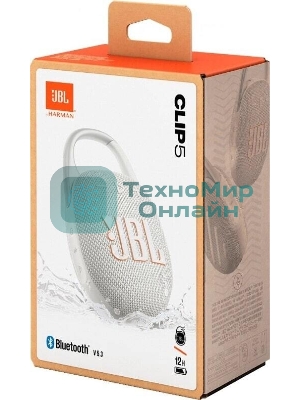 Портативная акустика JBL CLIP 5, белый