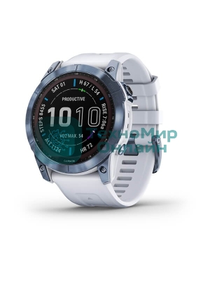 Умные часы Garmin Fenix 7x Sapphire Solar синий минерал 51мм