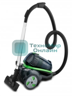 Пылесос Vitek VT-8130 черный/зеленый, 450/2200 Вт, уборка сухая, пылесборник контейнер, 3,5 л
