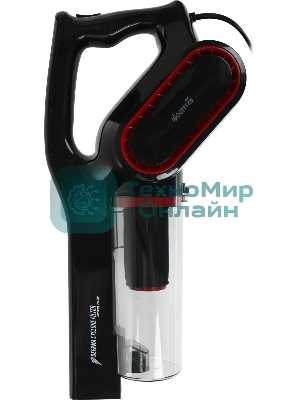 Пылесос вертикальный Deerma DX700 Pro черный, питание от сети, 210 Вт, уборка сухая, пылесборник 0.8 л