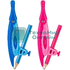 Циркуль Deli EG20102, металл, удлинитель, в комплекте: карандаш