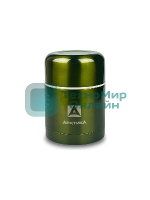 Термос Арктика 302-500 болотный, широкое горло 0,5 л Супер широкое горло, 0,5 л, для супа и еды, холод/тепло 12 ч