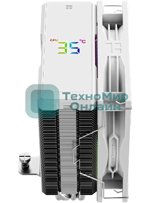 Кулер для процессора Thermalright Assassin X 120 R Digital ARGB White (4-pin PWM, 151mm, Al/Cu, 4x6mm, ARGB, 1x120mm, 70.84CFM, 29.8dBA, 2000RPM, S: 1851/1700/1200/115X, AM5/AM4, white)