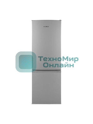 Холодильник Hyundai CC2051SL серебристый двухкамерный 120/34л морозилка снизу