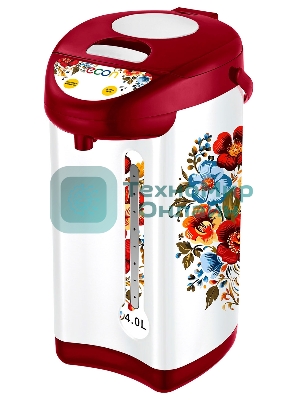 Термопот Econ ECO-405TP 4 л, 750 Вт, белый/красный