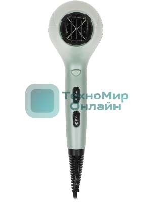 Фен Hyundai H-HDI0766 оливковый, 2200 Вт, ионизация