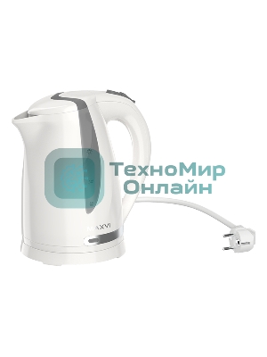 Чайник электрический Maxvi KE1701P белый/серый
