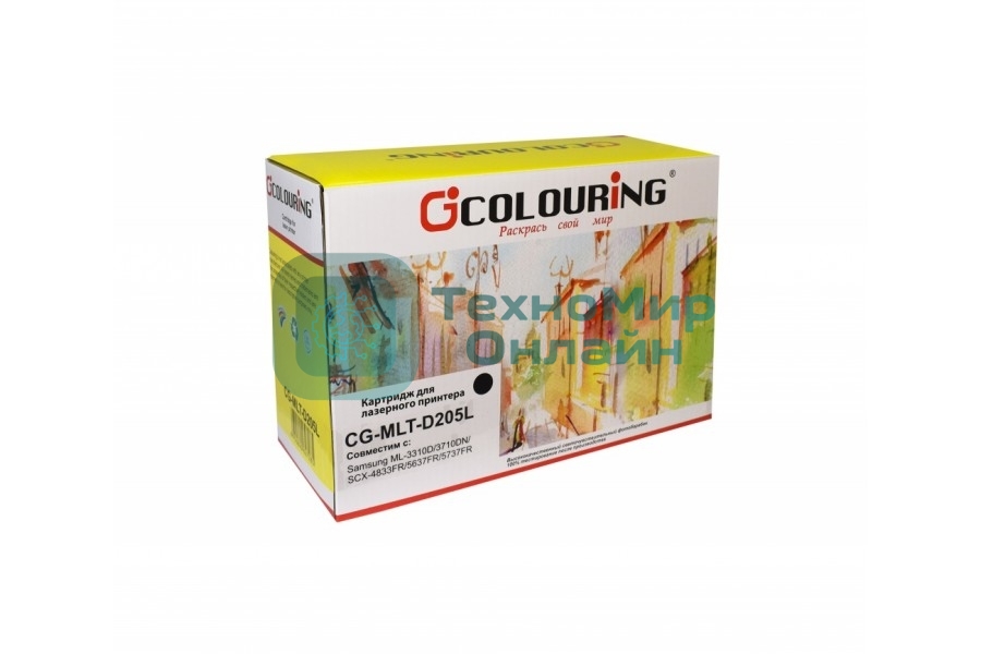 Картридж лазерный Colouring CG-MLT-D205L черный (5000 стр.) для Samsung ML-3310D/3710DN/SCX-4833FR/5637FR/5737FR