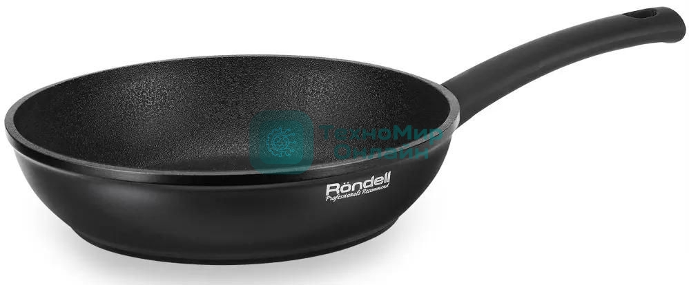Сковорода Rondell Mustang RDA-598, 26см, без крышки, черный