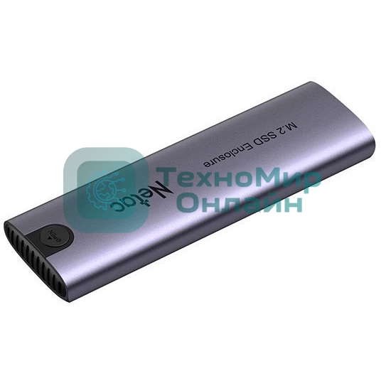 Внешний корпус для SSD Netac WH51 External SSD Case M.2 NVMe/SATA, with A to C cable, Aluminum