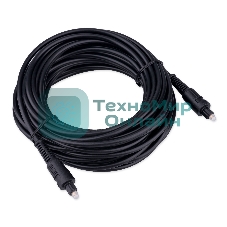 Кабель оптический Cablexpert CC-OPT-10M-N, Toslink 2xODT M/M, 10м, черный, пакет