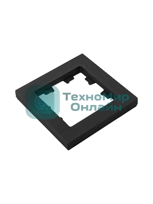 Рамка 1 - местная Эпика EKF UP1-FPB-01 черная, пластик