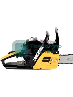 Пила цепная бензиновая Denzel DGS-5218, шина 45 см, 52см3, 3,5 л.с., шаг 0,325, паз 1,5 мм,