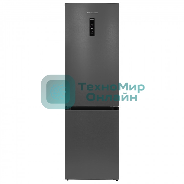 Холодильник Schaub Lorenz SLU S344D7EI нержавеющая сталь двухкамерный 235/109л морозилка снизу, No Frost