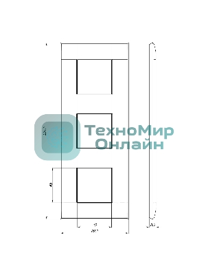 Рамка DKC Avanti 4412906 3 поста (6 мод.) 