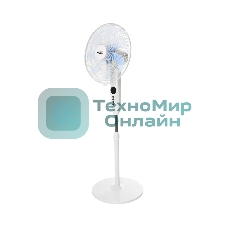 Вентилятор напольный DUX 7 лопастей, д/у управление, 50Вт белый 60-0221