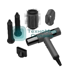 Фен GARLYN Air Multi Pro серый/черный, 1800 Вт, ионизация