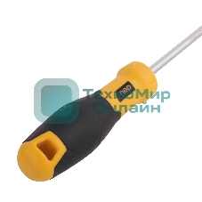 Отвертка шлицевая Deli DL6361501 6х150мм CR-V, Двухкомпонентная ручка. Хромированная