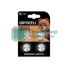 Батарея Opticell Specialty 2032 CR2032 (4шт) блистер