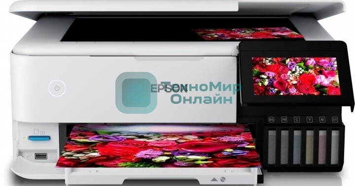 МФУ струйное Epson EcoTank L8160 А4/6 цв./USB, Ethernet, Wi-Fi бел C11CJ20404/C11CJ20503/C11CJ20403