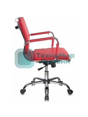 Кресло Бюрократ CH-993-Low/Red красный, экокожа